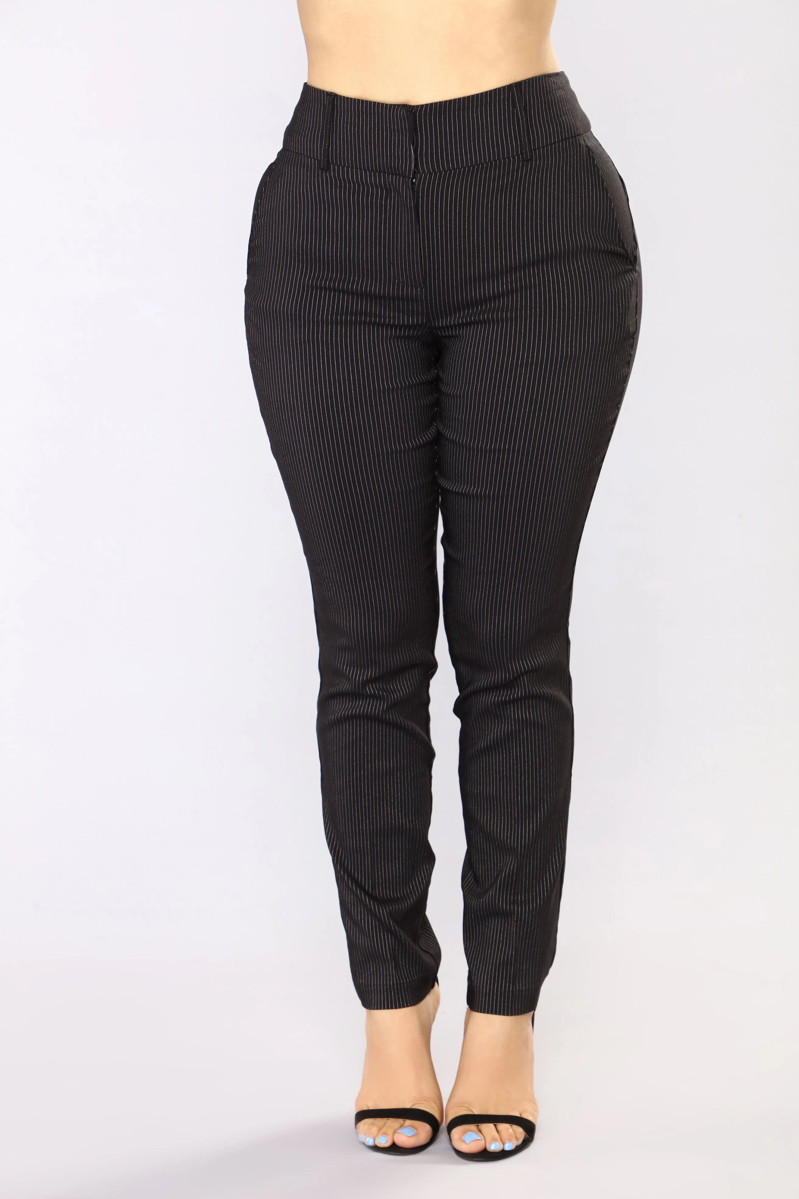 Alissa Print Pants - Black