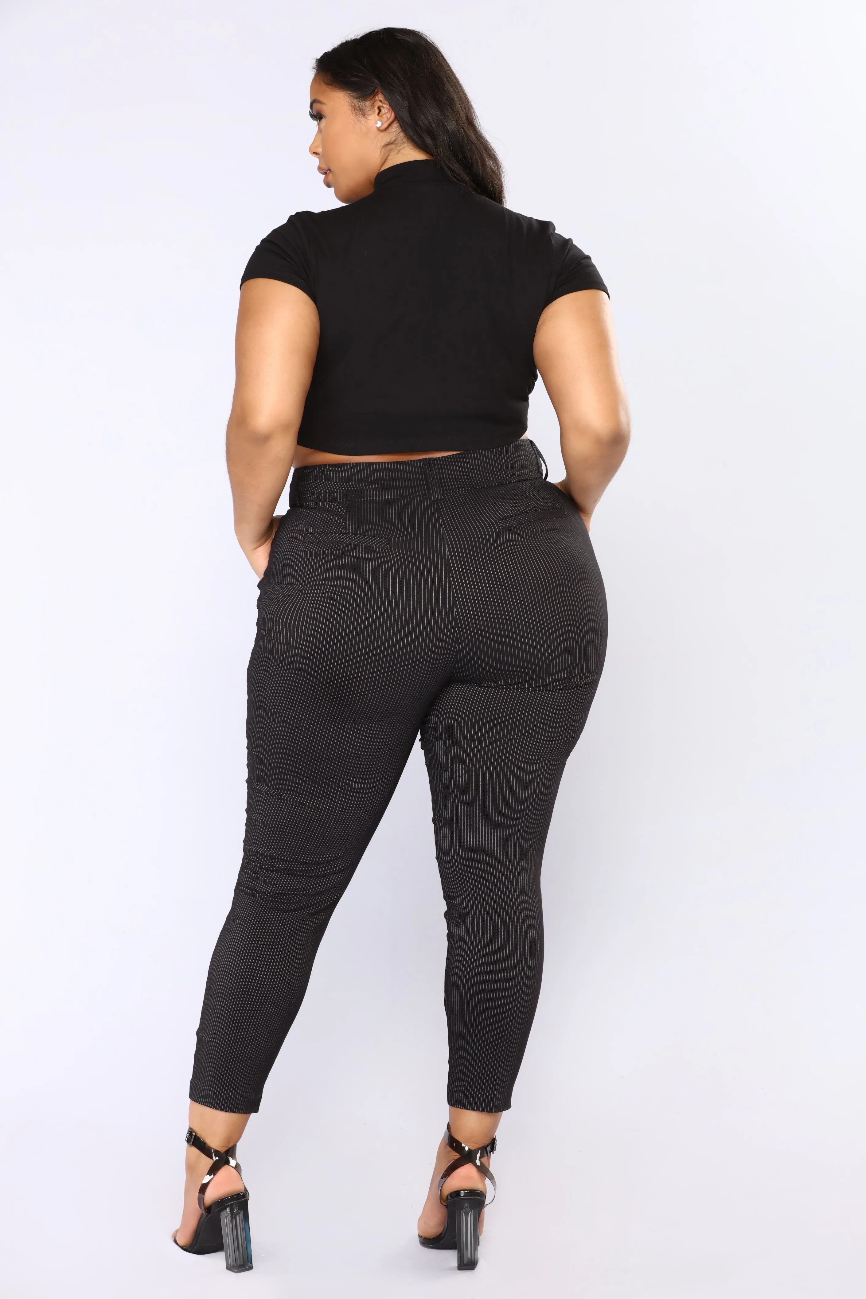 Alissa Print Pants - Black