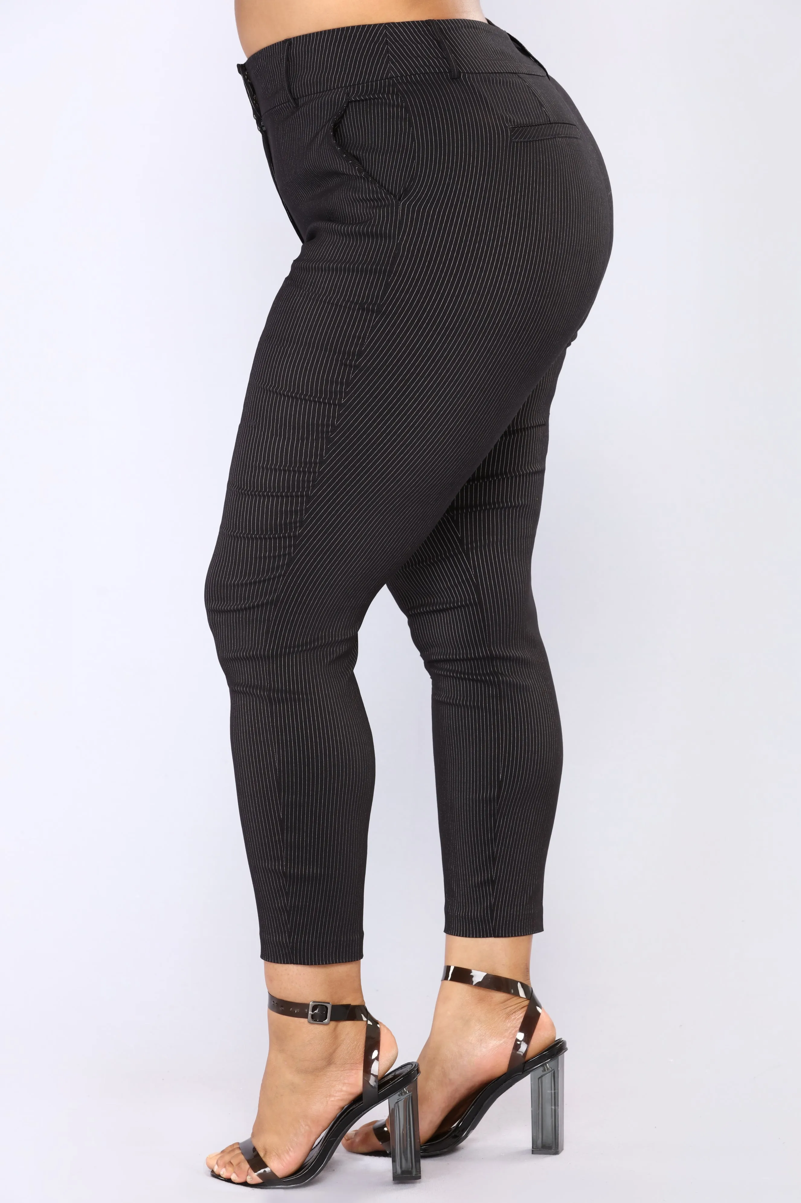Alissa Print Pants - Black