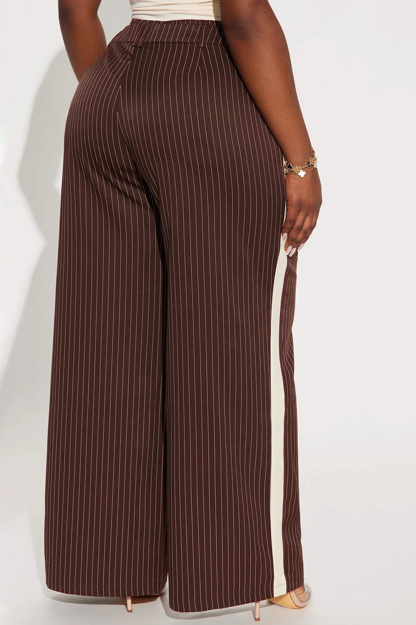 Anastasia Track Trouser Pant - Brown/combo