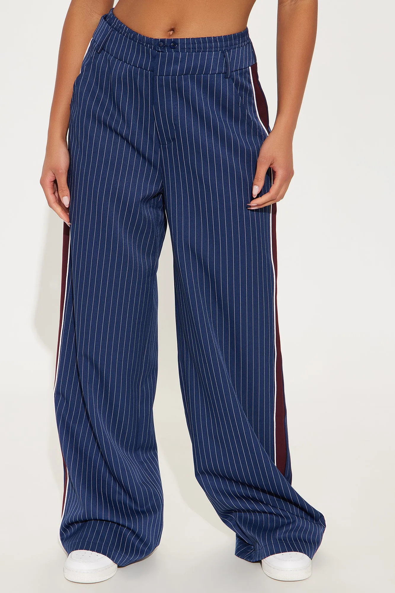 Anastasia Track Trouser Pant - Navy/combo