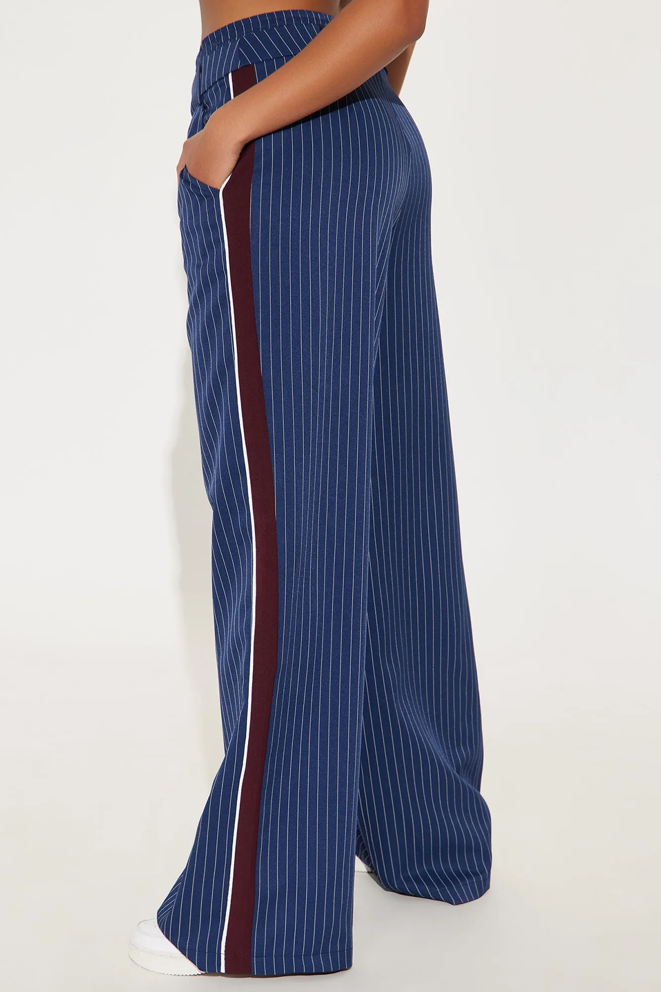 Anastasia Track Trouser Pant - Navy/combo