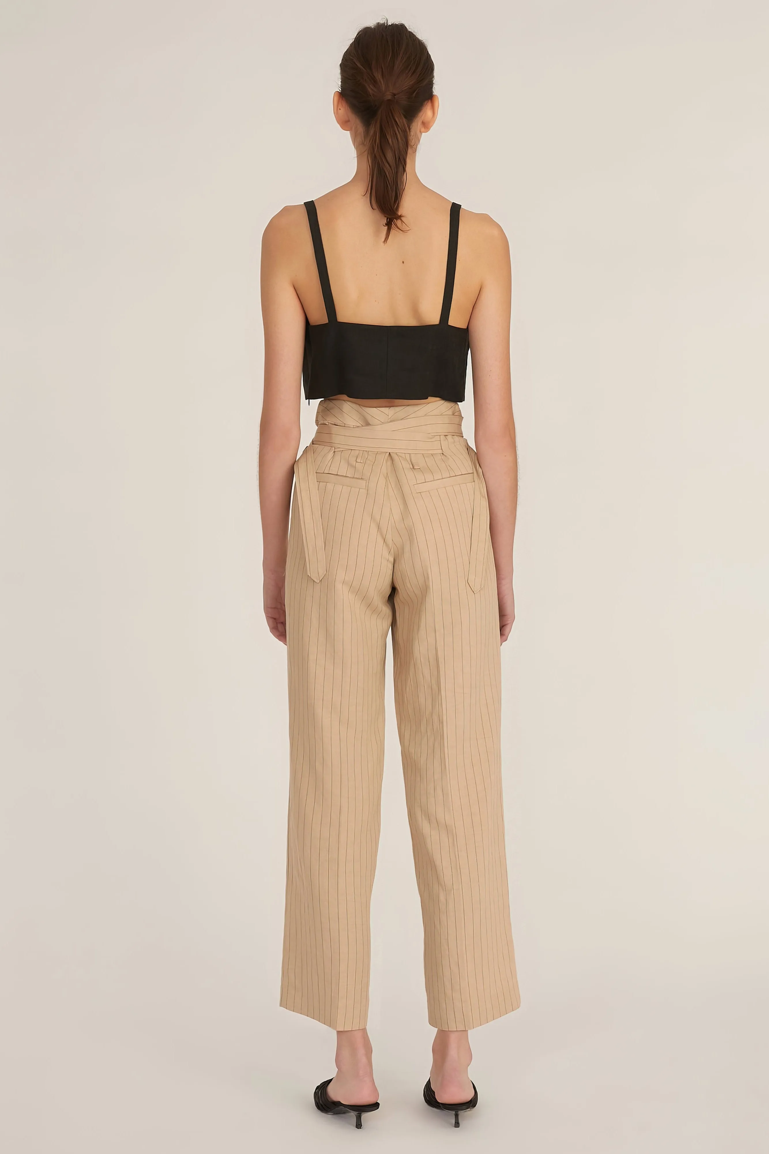 Artie Pinstripe Wrap Pant