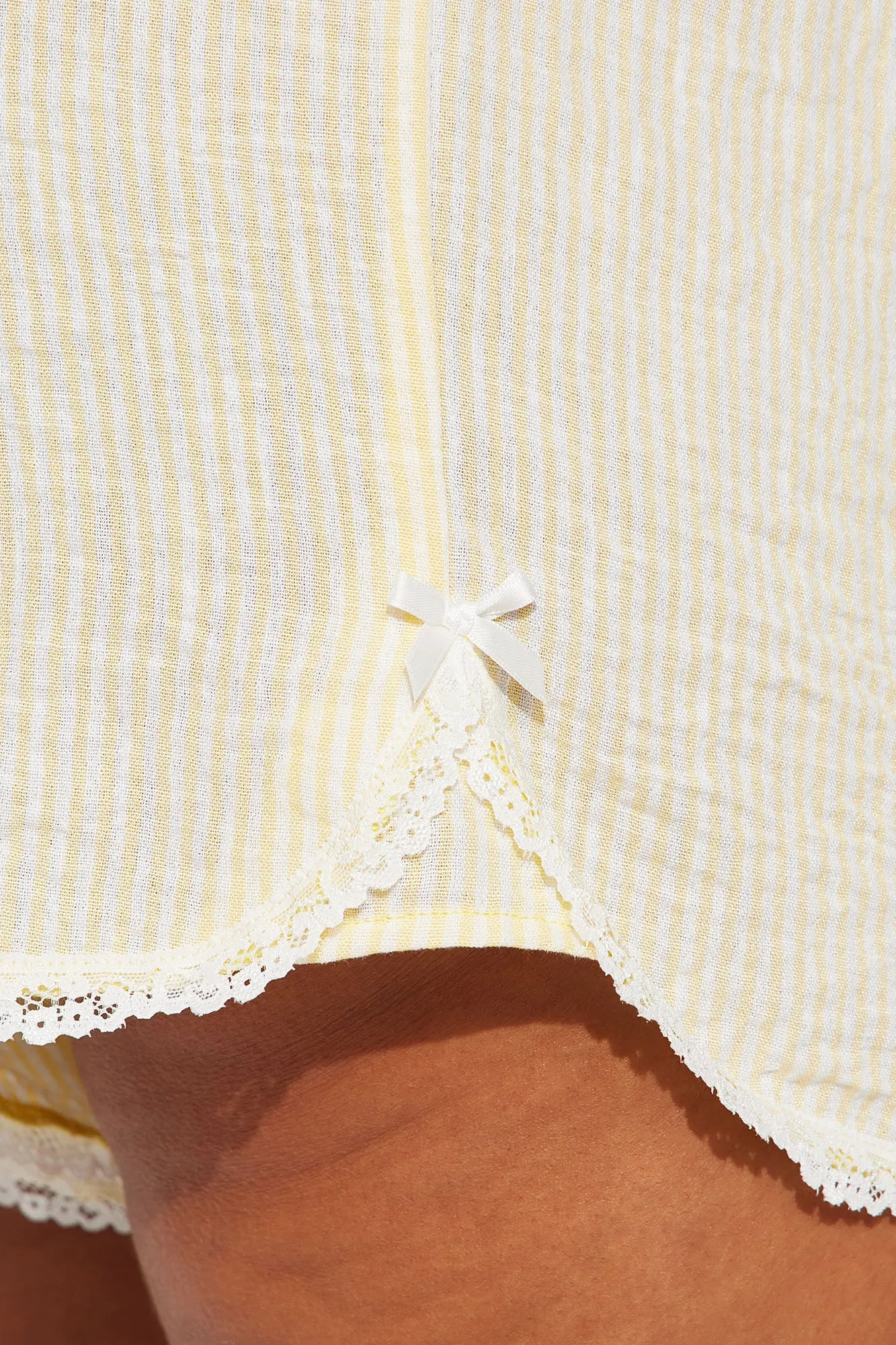 Belmont Pinstripe Boxer Short - Yellow