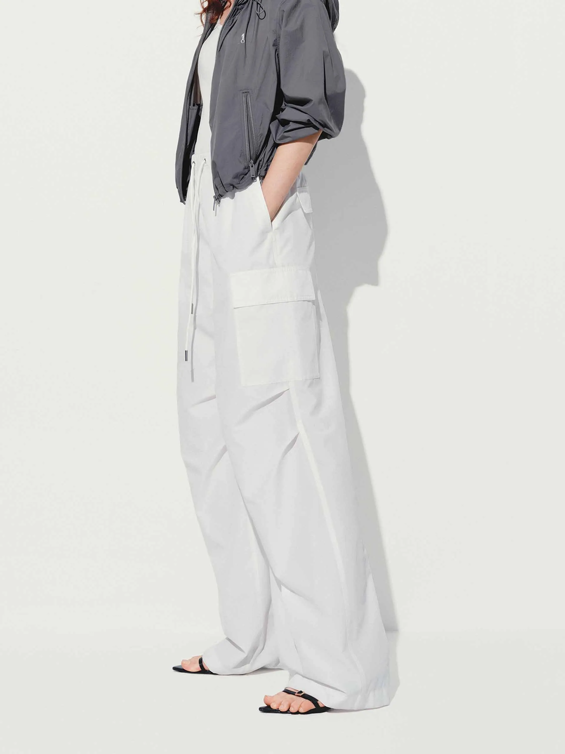 Cargo Pocket Drawstring Pants