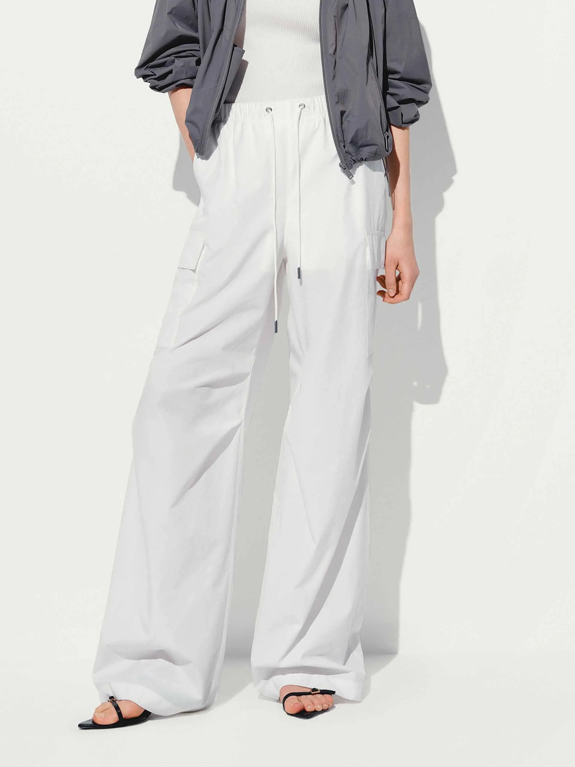 Cargo Pocket Drawstring Pants