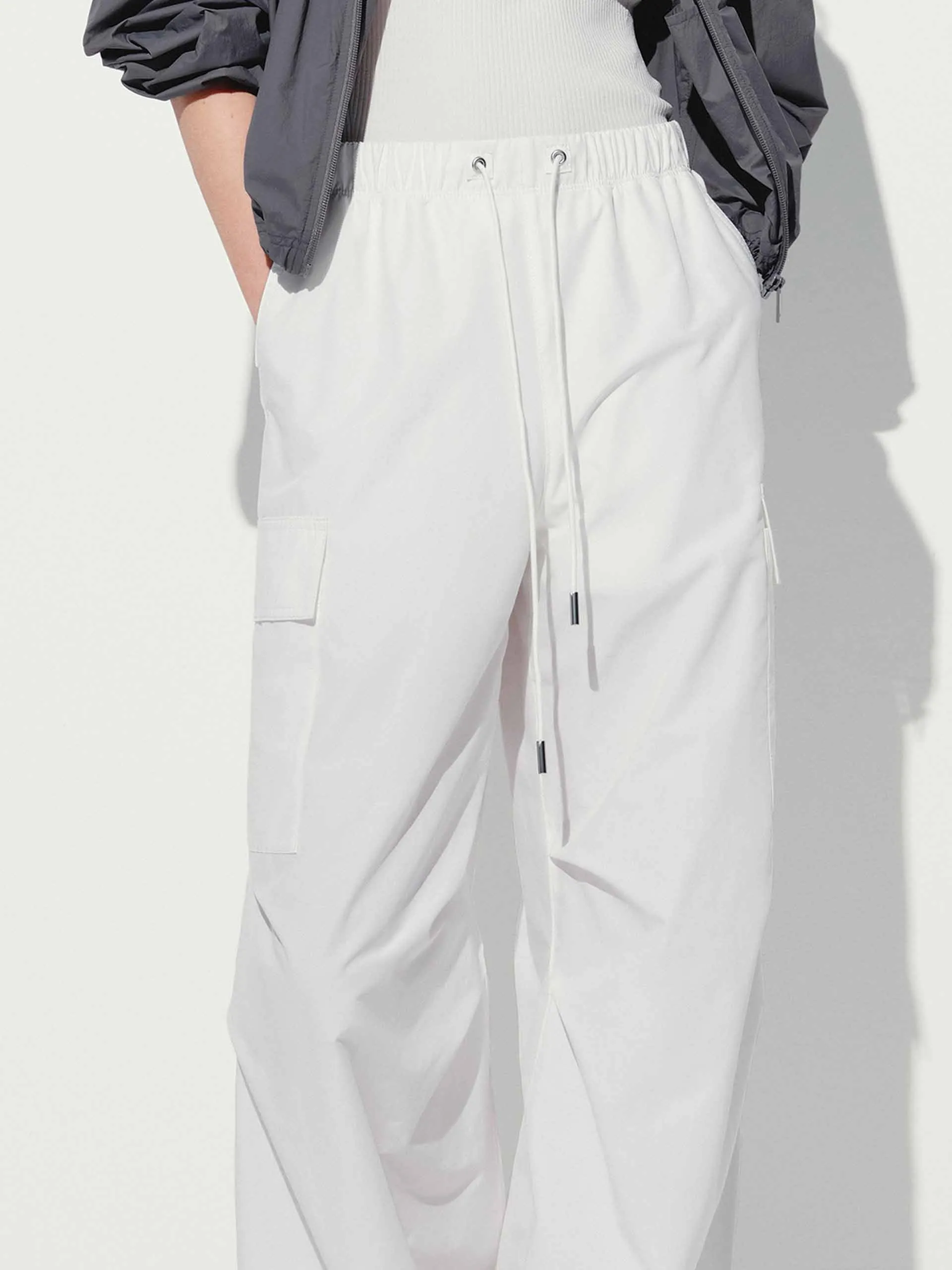 Cargo Pocket Drawstring Pants