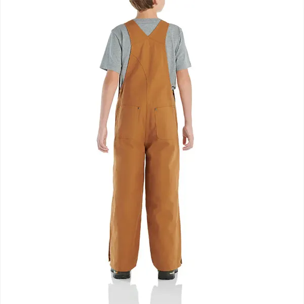 CARHARTT CANVAS INS BIB OVERALL CHILD CARHARTT BROWN