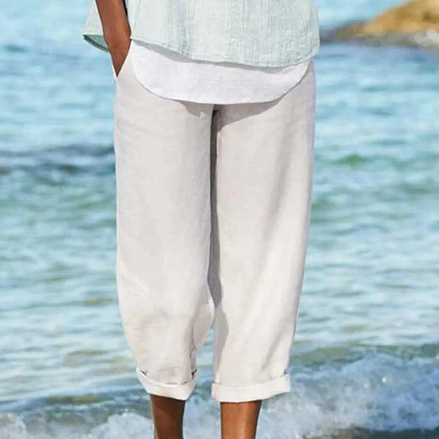 Clydel | Breezy Cropped Trousers