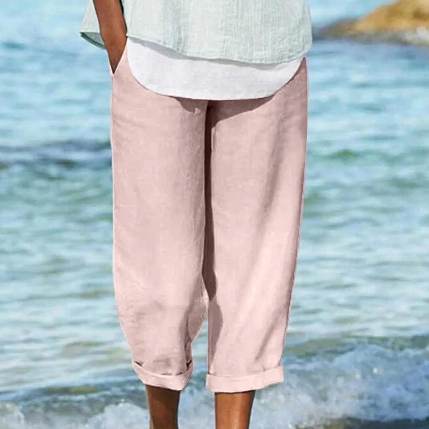 Clydel | Breezy Cropped Trousers