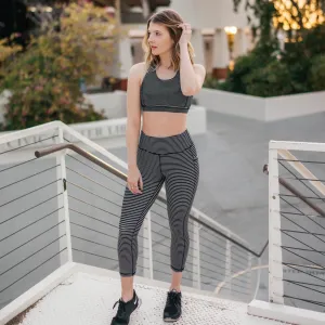 Criss Cross Tights - Pinstripe