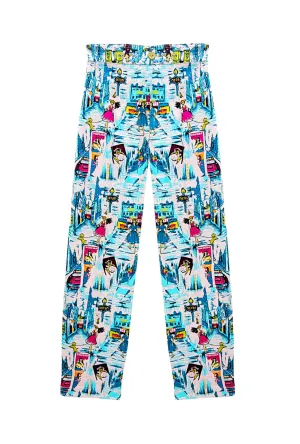 Cropped Cigar Pant - Paris in the Springtime