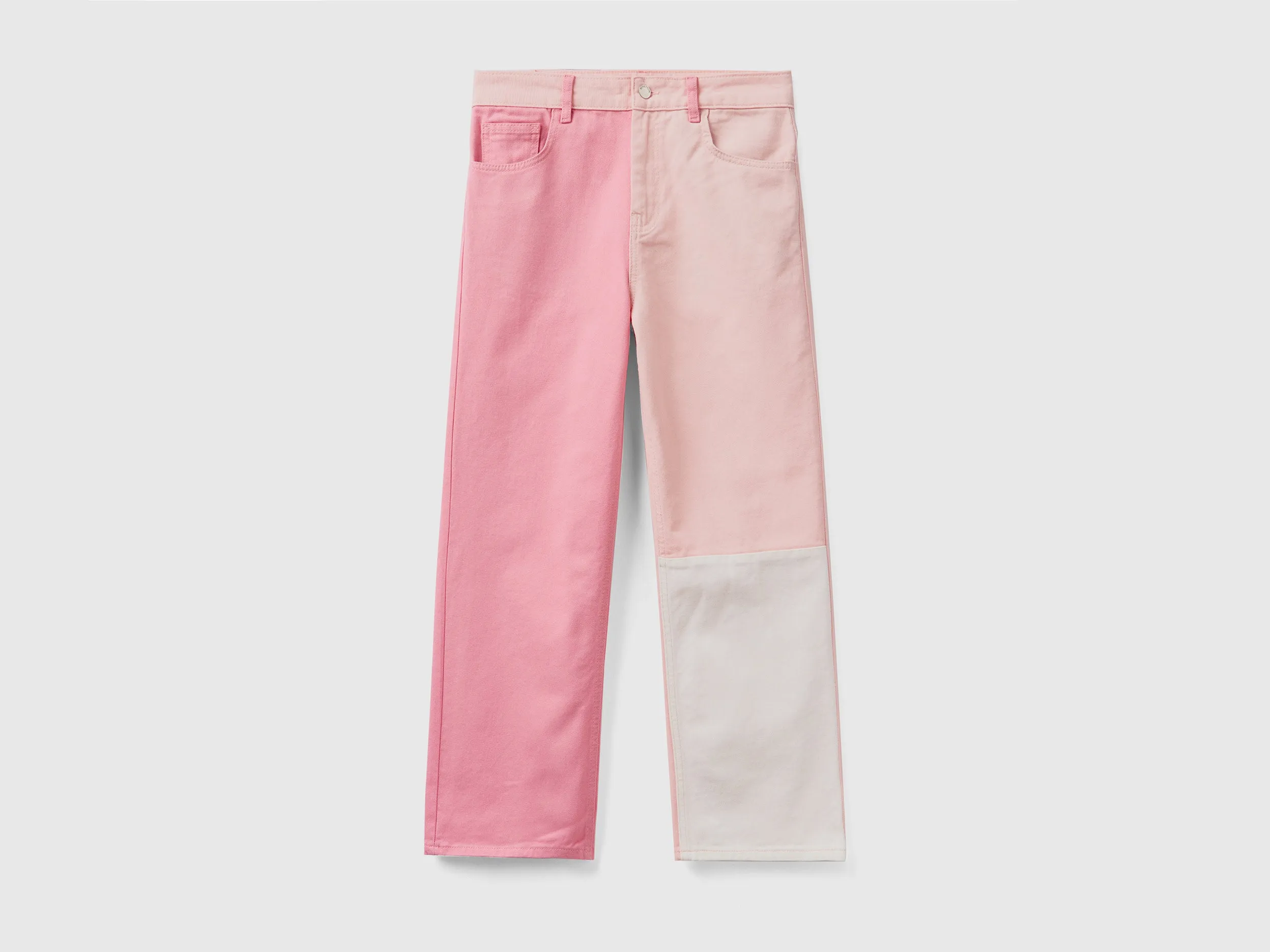 CROPPED COLOR BLOCK TROUSERS