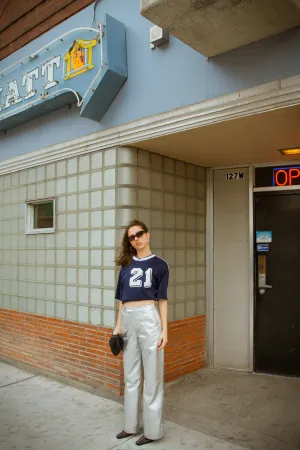 Danielle Metallic Leather Pants