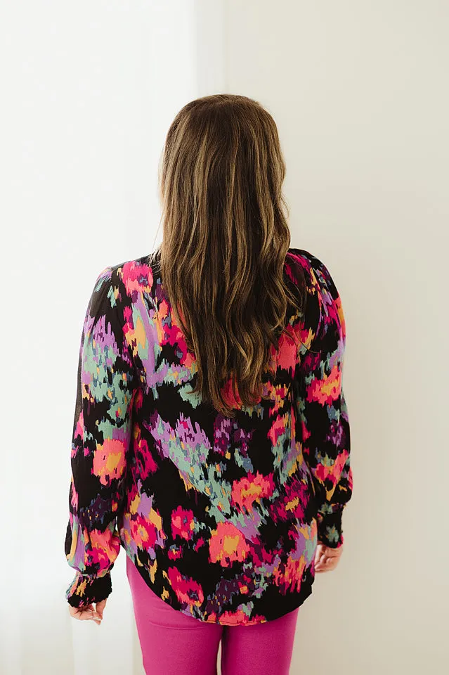Frill Mock Neck Top