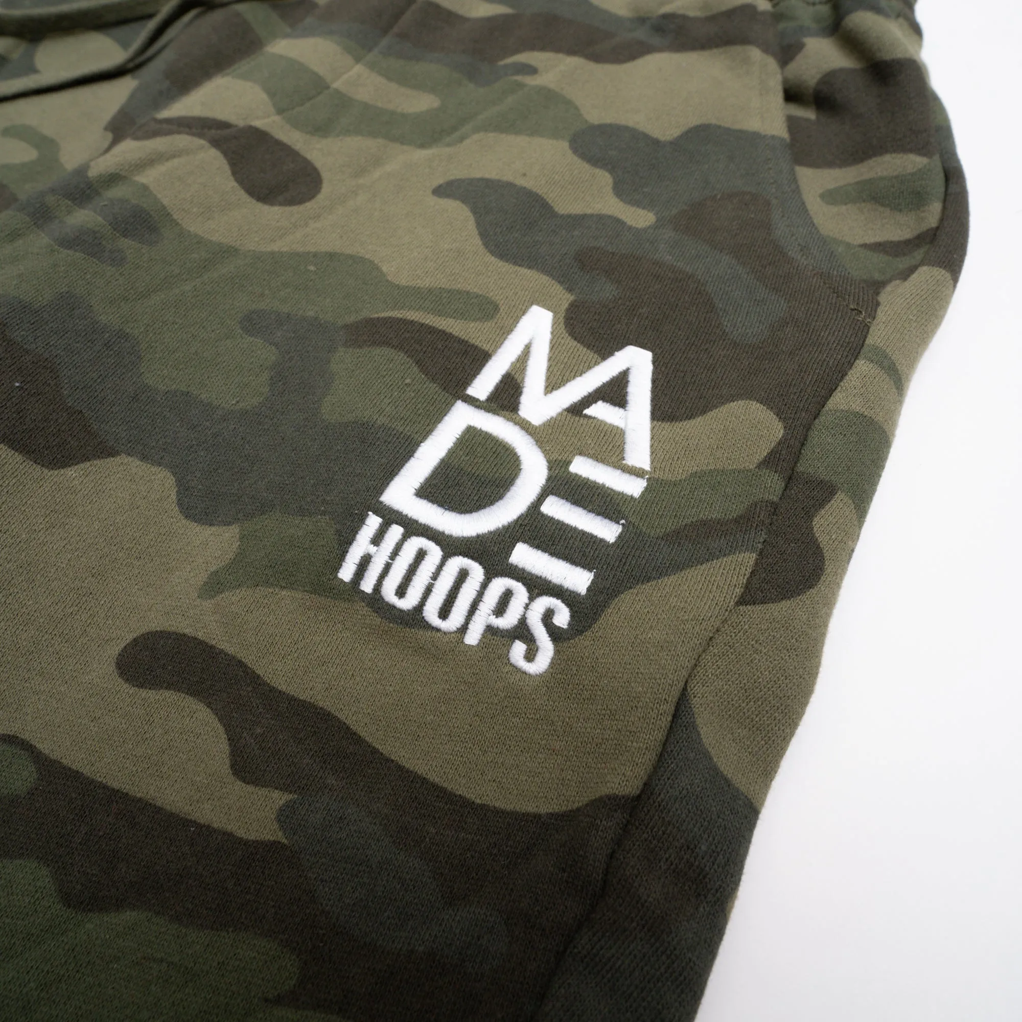 Green Camo Embroidered Logo Joggers