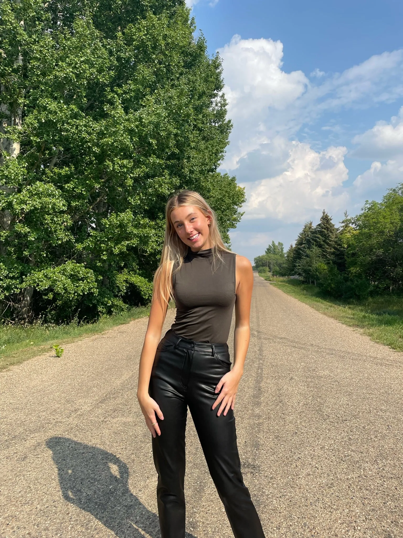 Kennedy Vegan Leather Pant | Black