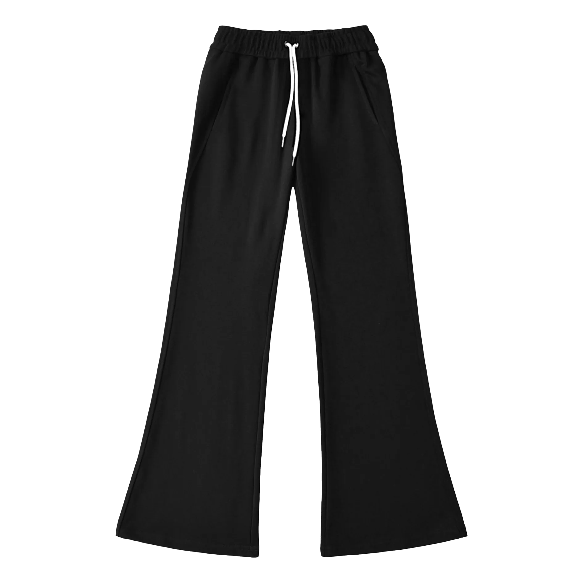 Men's Essentials Everyday Black Flared Sweatpants
