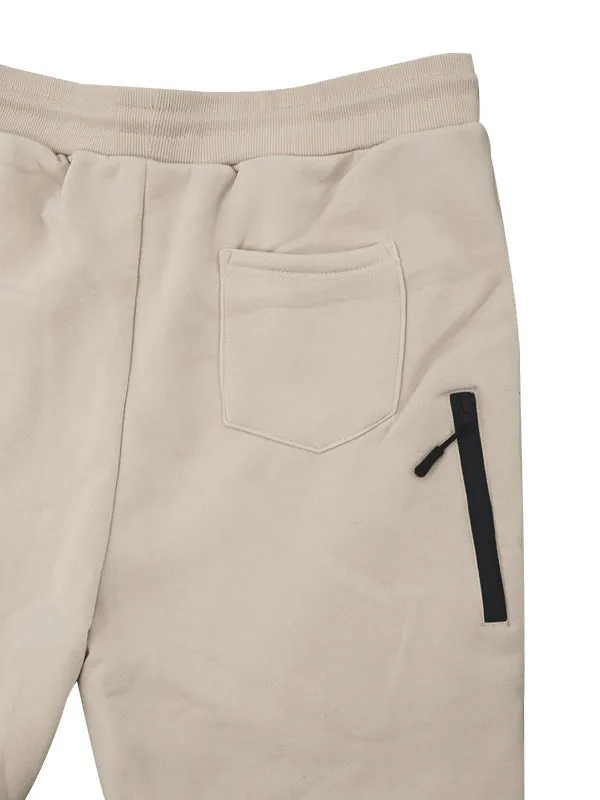 Men's Solid Color Fleece Sports Jogger Pants