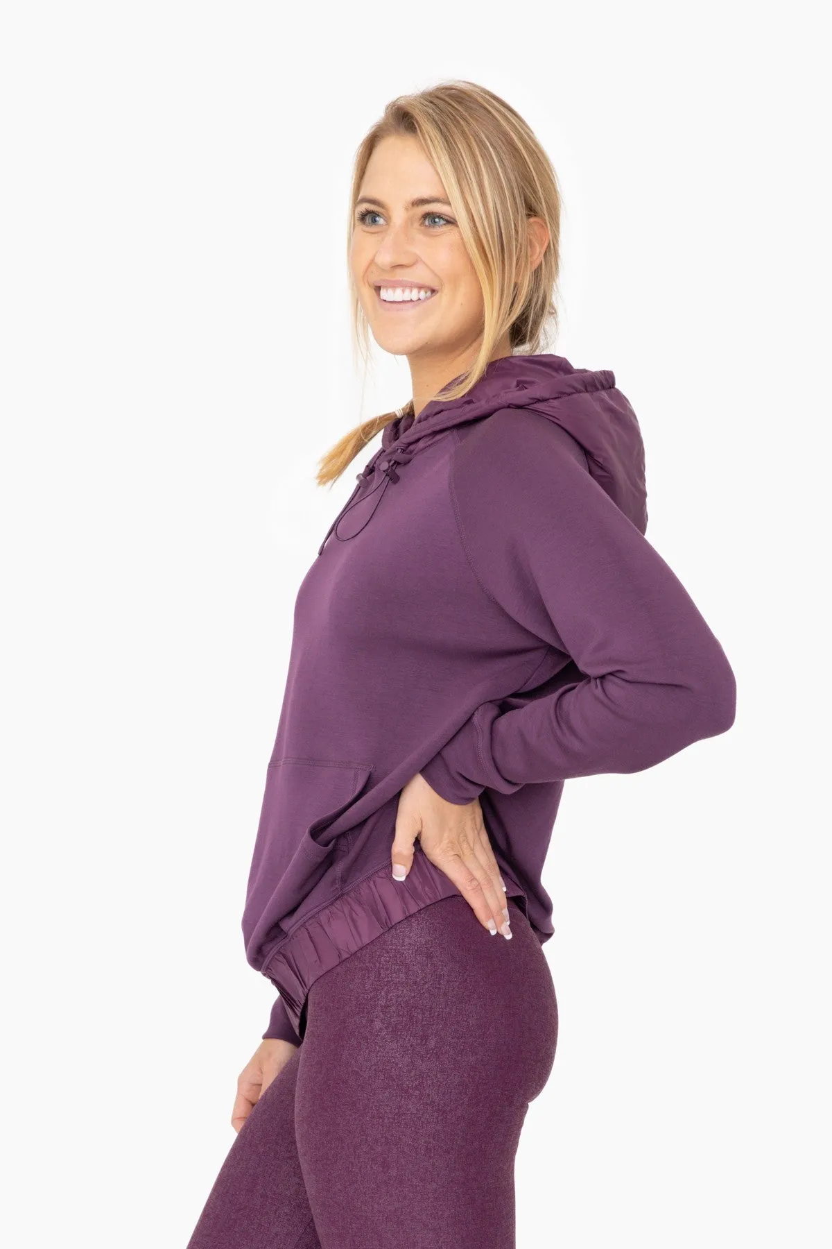 Modal-Blend Pullover Hoodie