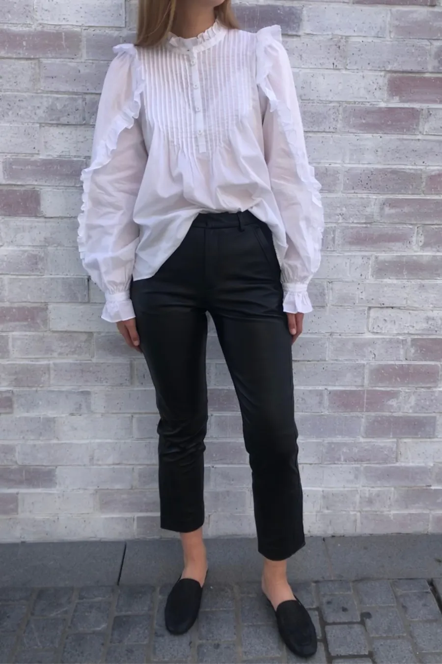Rider Leather Pants Black