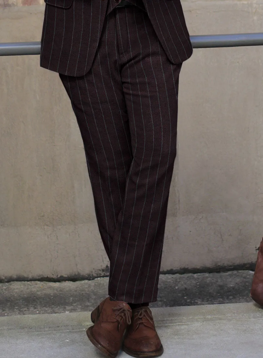 Sartori Fulgencia Dark Wine Soft Tweed Pants