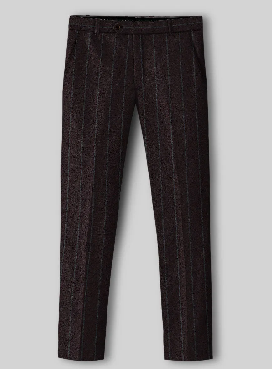 Sartori Fulgencia Dark Wine Soft Tweed Pants