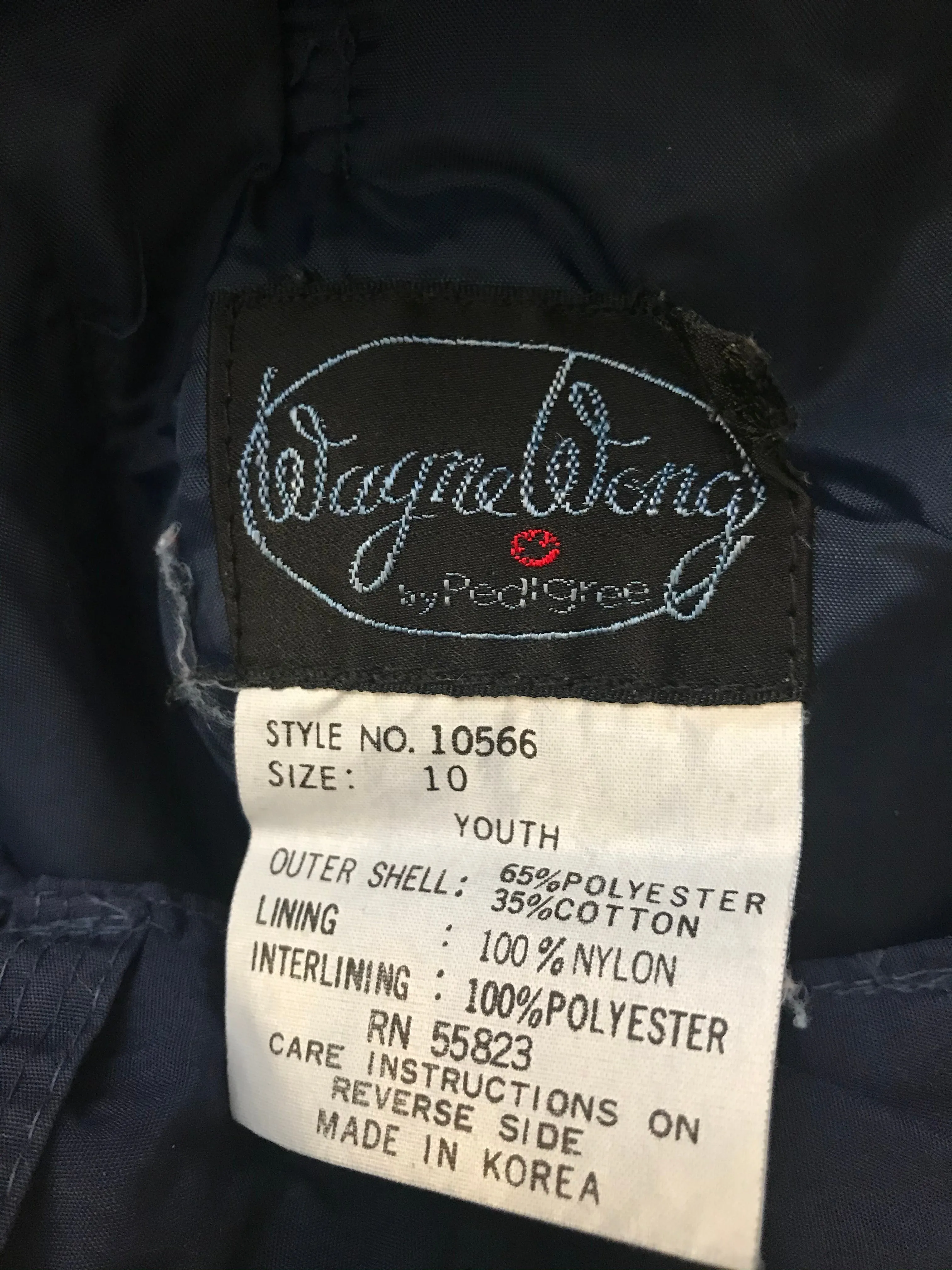 Vintage Boys Kids WAYNE WONG SkiBum Pedigree SKI Snowboard Pants Size Youth 10 Navy Blue Insulated Adjustable Pockets
