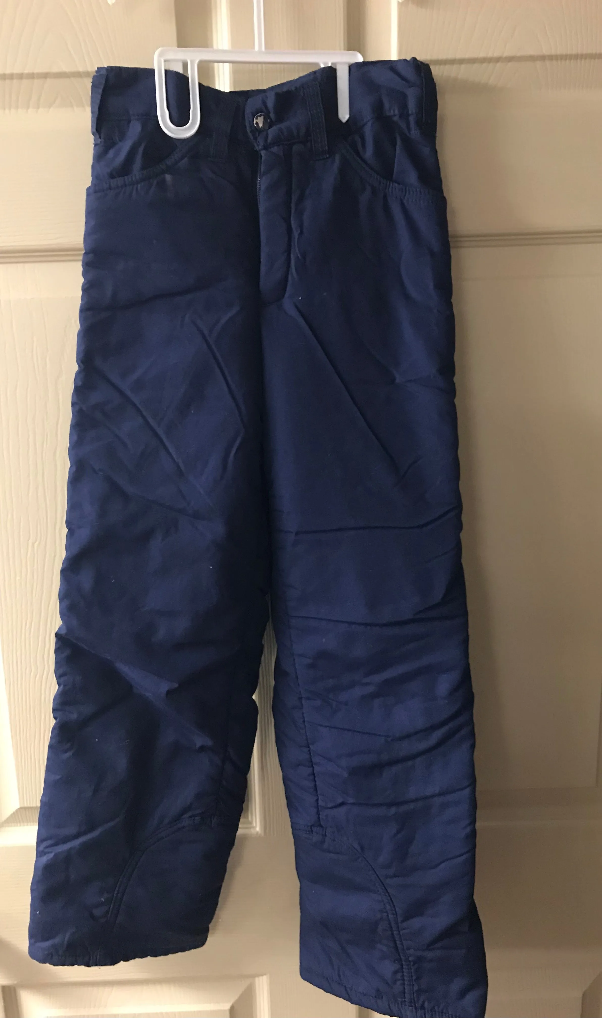 Vintage Boys Kids WAYNE WONG SkiBum Pedigree SKI Snowboard Pants Size Youth 10 Navy Blue Insulated Adjustable Pockets